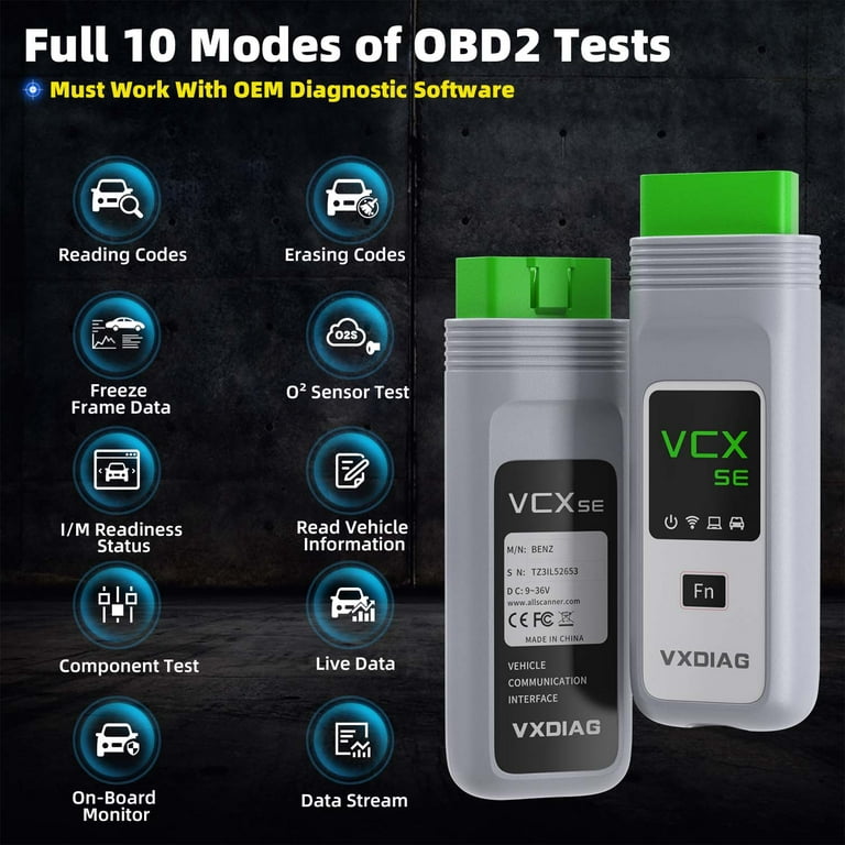 V219 VXDIAG VCX SE Renault OBD2 Diagnostic Tool