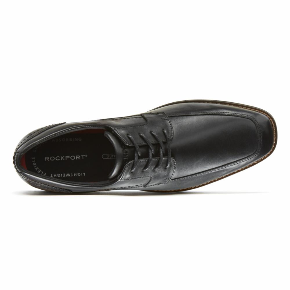 Rockport Men\'s Black Leather Derbys- Slayter Apron Toe Rockport Men main image 3