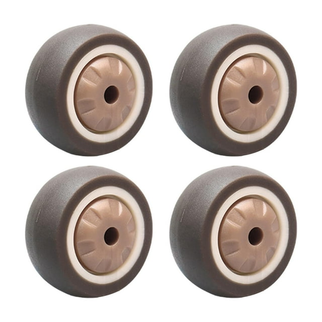 Ruedas para muebles de 4 piezas Ruedas silenciosas de goma para estante de carro doméstico Rueda única