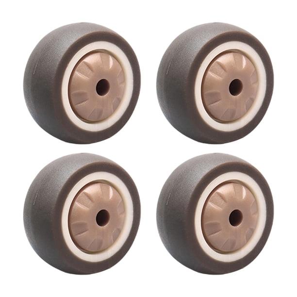 Ruedas para muebles de 4 piezas Ruedas silenciosas de goma para estante de carro doméstico Rueda única