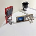 thumbnail image 2 of For Samsung Galaxy Z Flip6 5G Case with Mirror Butterfly Kickstand Glitter TPU + PC Phone Cover, 2 of 4