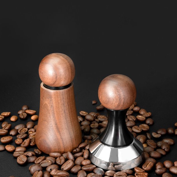 Coffee Powder Press Hammer de Acero inoxidable de acero kit inoxidable de manipulacia de distribuidores de cafés de materia para mácinas de cafés espresso desenedo ergonómico