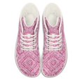 thumbnail image 2 of Psesaysky High-Top Barefoot Shoes Pink Pattern Walking Shoes for Women Water-Resistant Comfortable Sneakers Size 6-13.5, 2 of 7