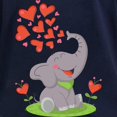 thumbnail image 3 of CafePress - Elephant With Hearts Long Sleeve T Shirt - Women's Long Sleeve Graphic Tee Casual Fit, 3 of 4