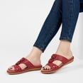 thumbnail image 7 of Ecetana Sandals for Women Flat Shoes Slip On Dressy Summer Comfortable Flower Slides Sandals, 7 of 7