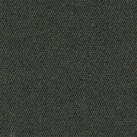 Foss Floors Black Ice 0.25" 18" x 18" Peel and Stick Carpet Tiles, 36 sq. ft. for Concrete, 16 Piece