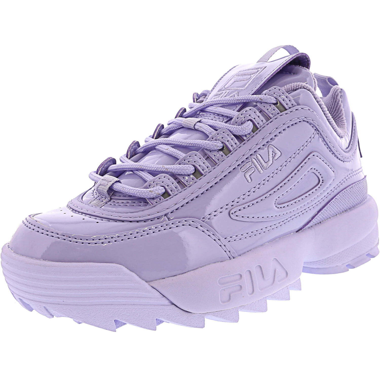 Fila Women's Disruptor Ii Premium Patent Lilac Ankle-High Sneaker - 6 ...