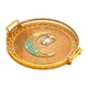 thumbnail image 3 of Bandeja de servicio redonda, frutero, decoración de mesa, plato de frutas, bandeja de almacenamiento decorativa, recipiente para servir para hoteles, ámbar, 3 of 8