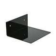 thumbnail image 3 of Deluxe Black Acrylic Floating Shelf Wall Mount Bracket (A042), 3 of 5