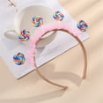 thumbnail image 3 of Diadema de piruleta, diadema de plástico, cintas para el pelo para niña, diadema para niña de las flores, diadema de princesa de caramelo, aros para el pelo bonitos, diademas de piruleta, una diadema, 3 of 4