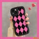 thumbnail image 4 of Funda Redmi 12C 10A 10 9 A1 10C A1 + 9T 9A 9C NFC Note 11 8 9 11s 10 9s 10s 10 Pro Max Mi 11T POCO M3 X3 Ins Love Heart Chessboard Diamond Grid Suave Cubierta De Borde Ondulado, 4 of 4