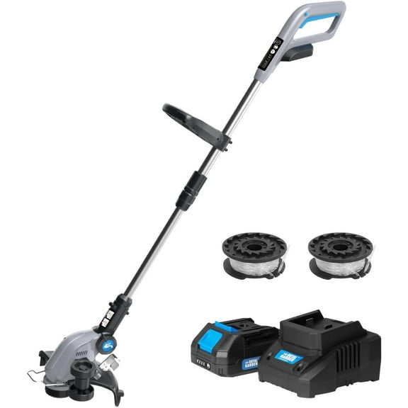 MMZP 20V 12" Cordless String Trimmer/Edger, Weed Wacker Cordless ，2.0Ah Battery and Charger Included