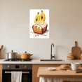 thumbnail image 3 of ZHONGYUTONG Funny Kitchen Canvas Wall Art Whimsical Food Art Pictures Fruit Vegetable Painting Humorous Poster Prints for Kitchen Dining Room Decor Framed (12.00" x 18.00"), 3 of 5