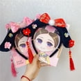 thumbnail image 3 of Diadema de rejilla de estilo chino para Año Nuevo, tocado de princesa de estilo palaciego, borla de flor de mariposa antigua, bandera para la cabeza, 3 of 6