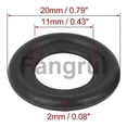 thumbnail image 4 of For 20pcs Rubber Oil Drain Plug Gaskets Washer For Black, 4 of 5