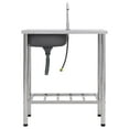 thumbnail image 4 of vidaXL Camping Sink Single Basin with Tap Stainless Steel, 4 of 41