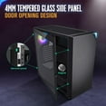 thumbnail image 2 of VETROO AL800 Full Tower E-ATX PC Computer Case w/Door Opening Design Tempered Glass-Black, 2 of 5
