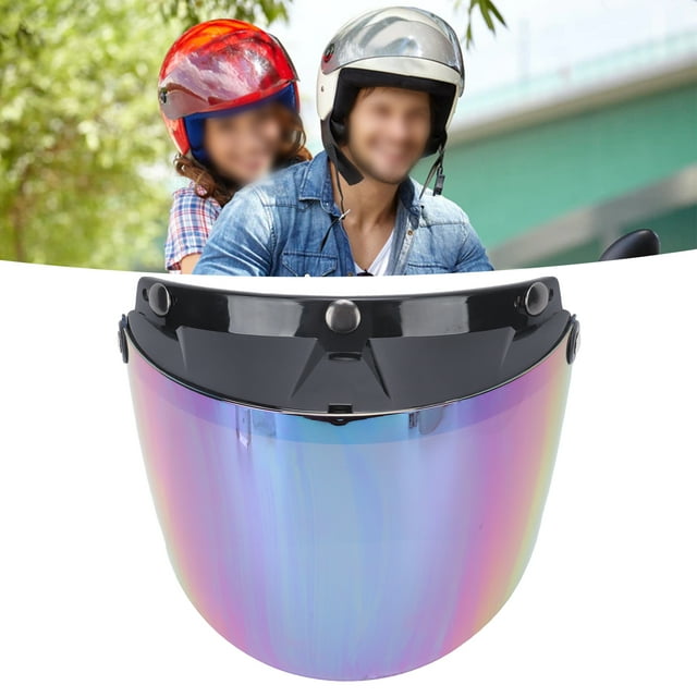 Helmet Visor, Clear View Removable Adjustable PC Helmet Lens for Motorbike Dazzling,Silver