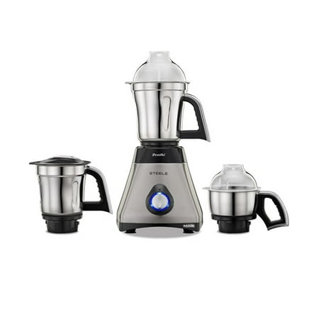 Preethi Steele Mixer Grinder, 110-Volts (Best Selling Mixer Grinder In India)