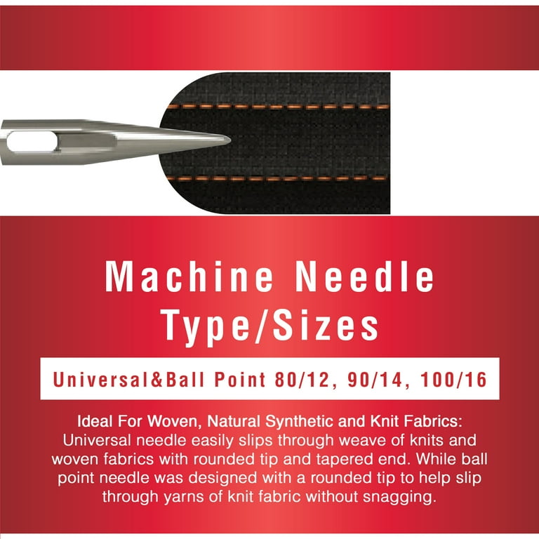 SINGER Assorted Size Universal Ball Point Sewing Machine