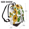 thumbnail image 2 of Yiaed Plump Sunflower And Sketch Print Laptop Backpack for Women Slim Computer Bag Work Travel College Backpack Purse Fits 14 Inch Notebook, 2 of 4
