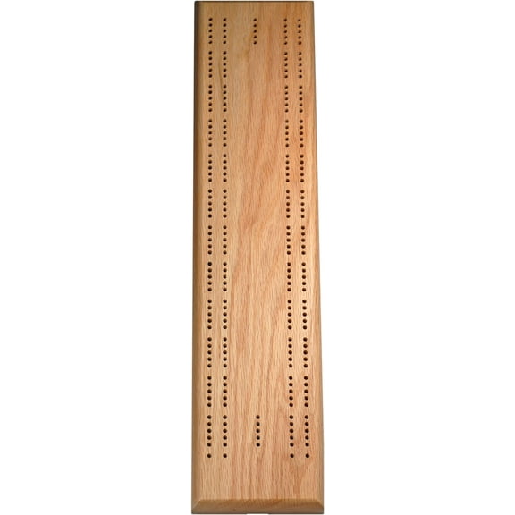 WE Games Cribbage Game - Solid Wood Sprint 2 Track Board - Metal Pegs