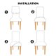 thumbnail image 3 of Fundas de asiento de Silla de comedor uxcell Corto #24, 3 of 8