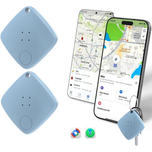 OTIC Smart Tag, Works with Apple Find My & Android Find Hub, IP67 Waterproof Key Luggage Tracker, 18 Month Replaceable Battery Anti-Lost Locator