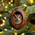 thumbnail image 3 of Forest Animal Acorn Ornaments,Acrylic 2D Animal Christmas Ornaments,Hanging Vintage Christmas Ornaments for Christmas Tree,Hanging Gift for Animal Lovers Home Party Decor 2.75 Inch, 3 of 8
