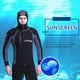 thumbnail image 4 of Trajes de traje de trajes de baño con capucha dividida Protección UV con cremallera lateral Traje de surf para buceo Natación Snorkeling Scuba Surfing 3xl 5mm Inevent OD003703-06, 4 of 7