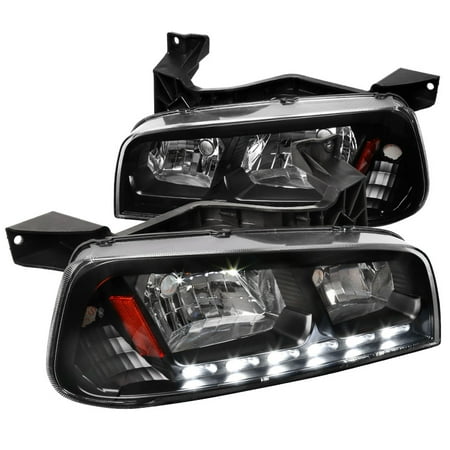 headlights charger dodge corner 2006 2009 smd 1pc spec tuning signal lamps clear led left right 2007 2008