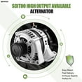thumbnail image 5 of SCITOO Alternators 13871 3341406 AND0293 Fit for Chrysler Town Country VAN For Dodge Caravan/Grand Caravan 2001-2007 3.3L 3.8L For Chrysler Voyager 2001-2004 3.3L 140A 12V CW ER/IF, 5 of 6
