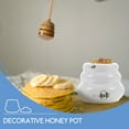 thumbnail image 4 of Miangastore Honey Pot with Dipper Stick Ceramic with Lid Bee Container for Kitchen, 4 of 9