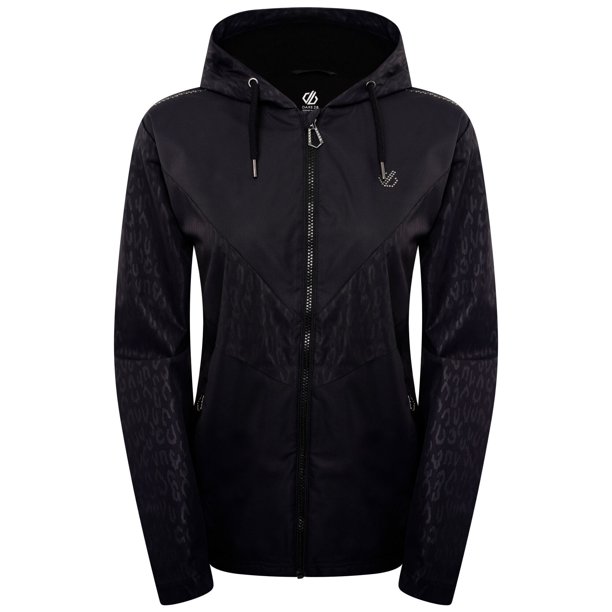 Dare 2B - Chaqueta Impermeable You're A Gem Swarovski Estampado de Leopardo para Mujer (Negro) Dare 2B UTRG5914_black