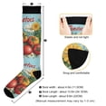 thumbnail image 3 of FORMRS Womens Knee High Socks Casual Long Thick Travel Daily Wear, 1 Pair, Orange Floral Tomatoes, 3 of 6