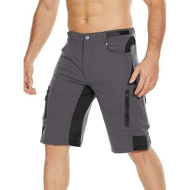 Wespornow Men's Belted Stretch Cargo Shorts With 6 Pockets, up to Size