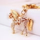 thumbnail image 3 of Llavero con diamantes de imitación de caballo, colgante de bolso, brillante, regalos decorativos creativos, llavero, llavero de coche, dije para, 3 of 6