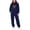Navy, variant on Maqroz Womens Two Piece Sweatsuits Graphic Pullover Hoodie Sweatshirts Elastic Waist Jogger Pants Matching Tracksuit Casual Fall Winter Outfits for Halloween Parties