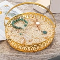thumbnail image 3 of fastboy Alloy Decorative Tray W/ Handle Trinket Vanity Tray Dish Tray, 3 of 6