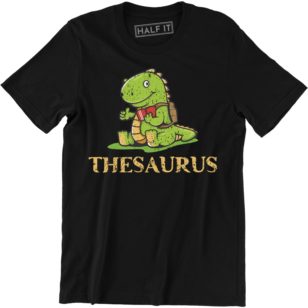 Thesaurus Going To School Birthday Dinosaur Cute Geek Nerd Men's Gift T ...