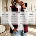 thumbnail image 3 of Kinrui Women's Plaid Fleece Vests Tops Zip Up Collarless Sleeveless Fall Jacket Lightweight Fuzzy Outerwear with Pockects Red XL, 3 of 6