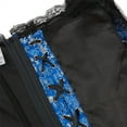 thumbnail image 4 of Grebrafan Corset Gothic Punk Bustier Women Off Shoulder Light Blue 5XL, 4 of 5