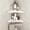 White, variant on Triangle Bathroom Stainless Steel Adhesive Shower Rack No drilling required includes four hooks Two-tier shelving unit, two bags of accessories .1.2*9*11.10in White