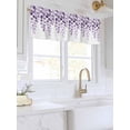 thumbnail image 3 of Valances for Windows Abstract Rod Pocket Cafe Window Treatments Valance Curtains for Kitchen Bathroom Laundry Basement Windows 60"x18", 3 of 9