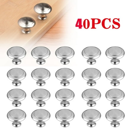 40 20 Pack Kitchen Cabinet Heavy Pull Knobs Brushed Nickel Cabinet