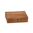 thumbnail image 4 of Creative Gifts 069407 Wood Box with Tongs, 9 Whiskey Stones & Pouch, 4 of 5