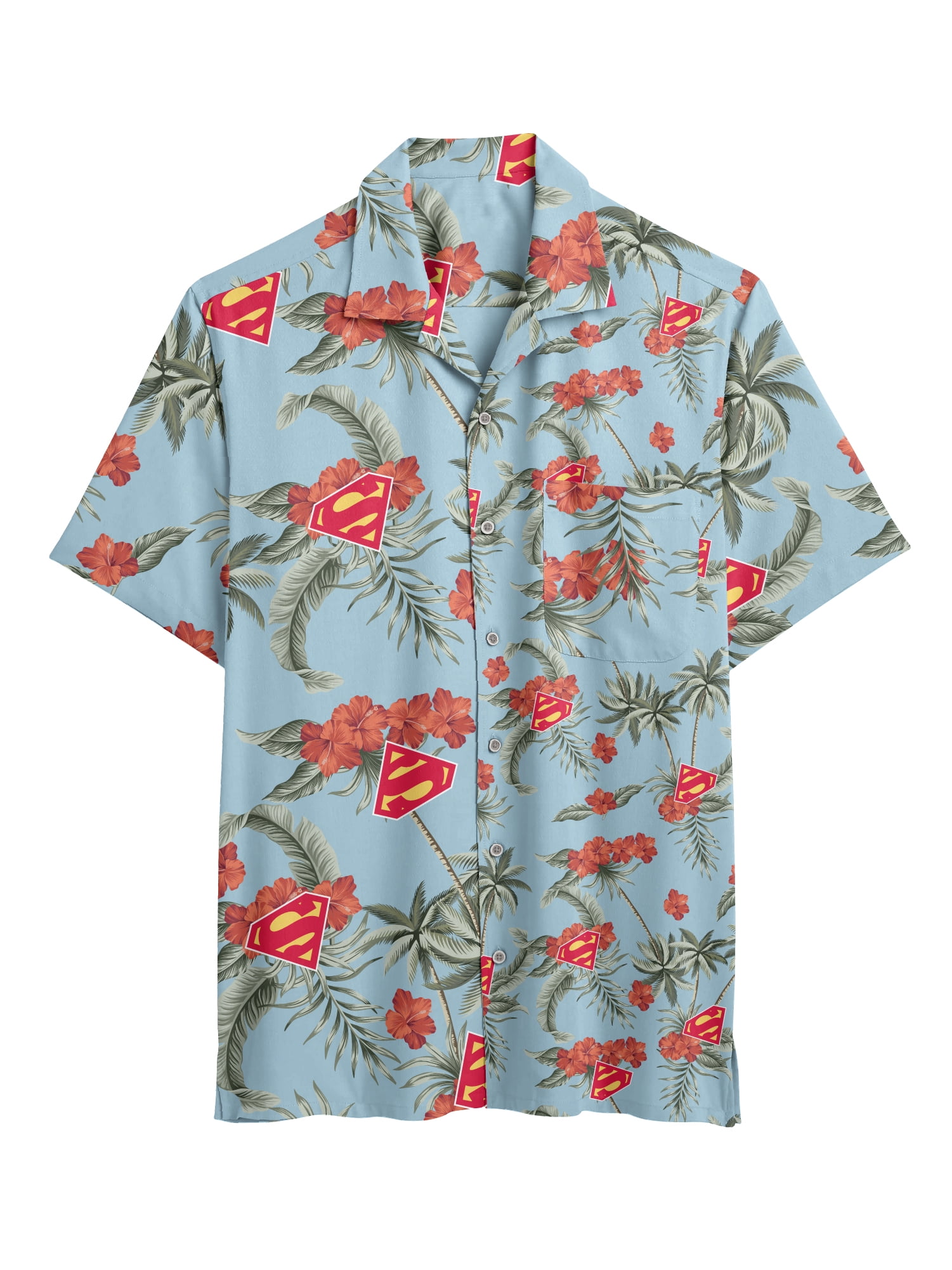Superman Men's & Big Mens Graphic Print Shirt, Sizes S-5XL