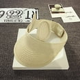 thumbnail image 2 of Ausyst Hats Clearance! Summer Baby Boy Girl Kids Folding Bunny Straw Visor Cap Sun Hat, 2 of 4