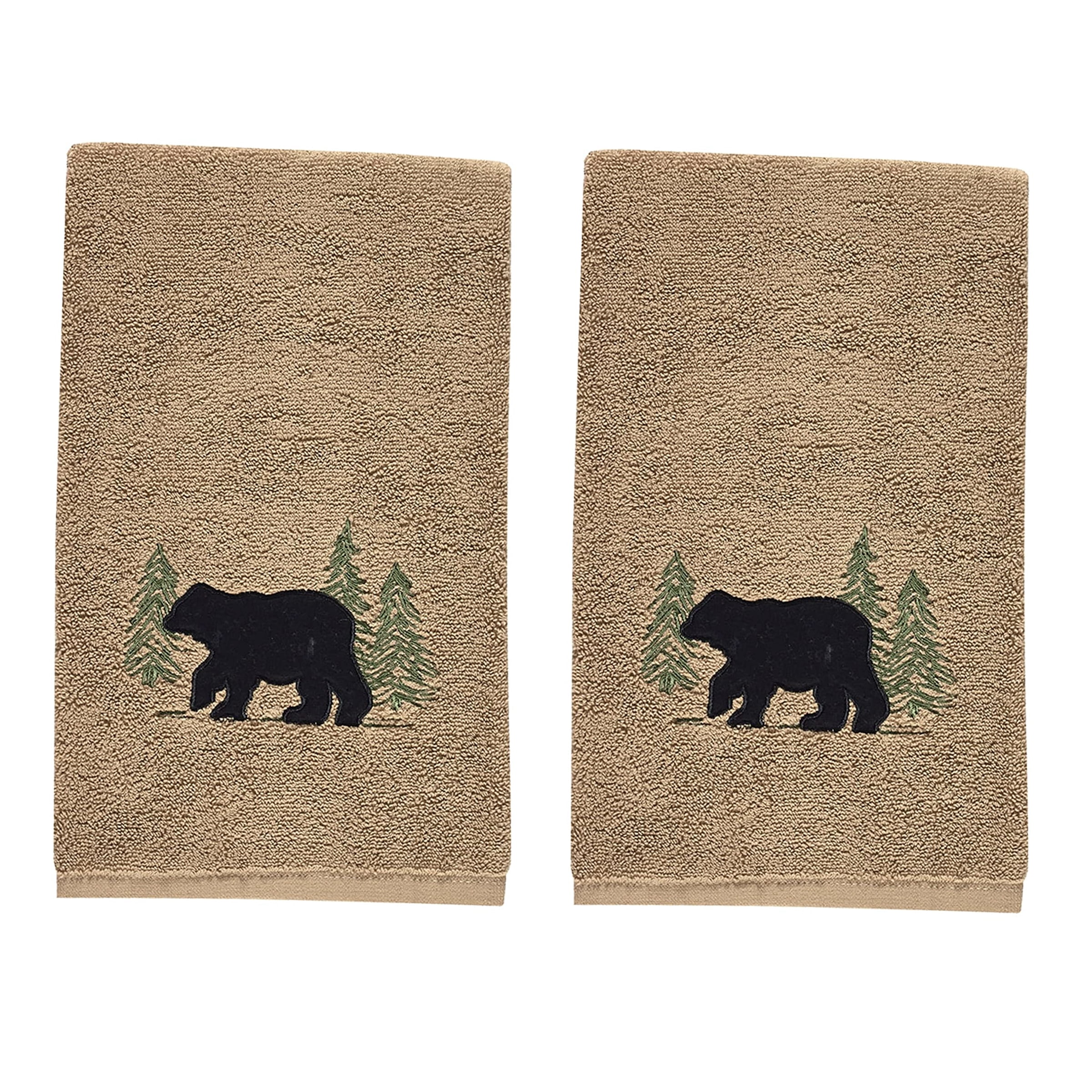 Park Designs Black Bear Terry Hand Towel - Set of 2