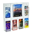 thumbnail image 3 of 7 Pocket Multi Tier Wall Brochure Holder: 6 Trifold Size Pockets and 1 Letter Size Pocket Pegboard Wall Brochure Holder, 3 of 6